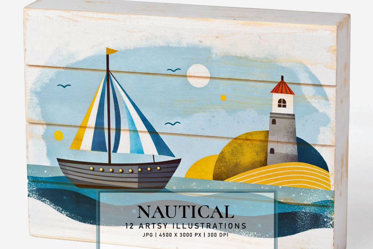 Nautical, a Decorative Illustration by Digital Art Creations (Photo 5 of 7)