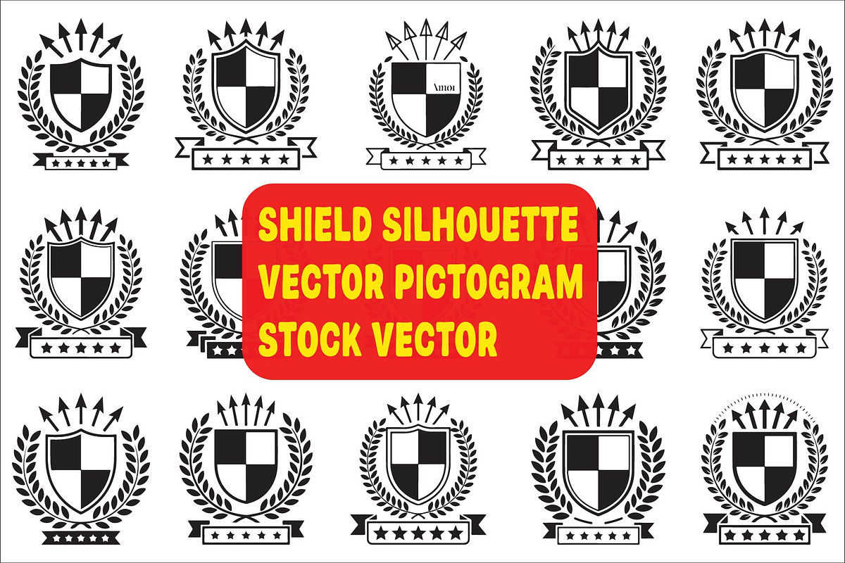 Royal Shield Logo Template Vector, an Illustration by Amazin_art (Photo 1 of 16)