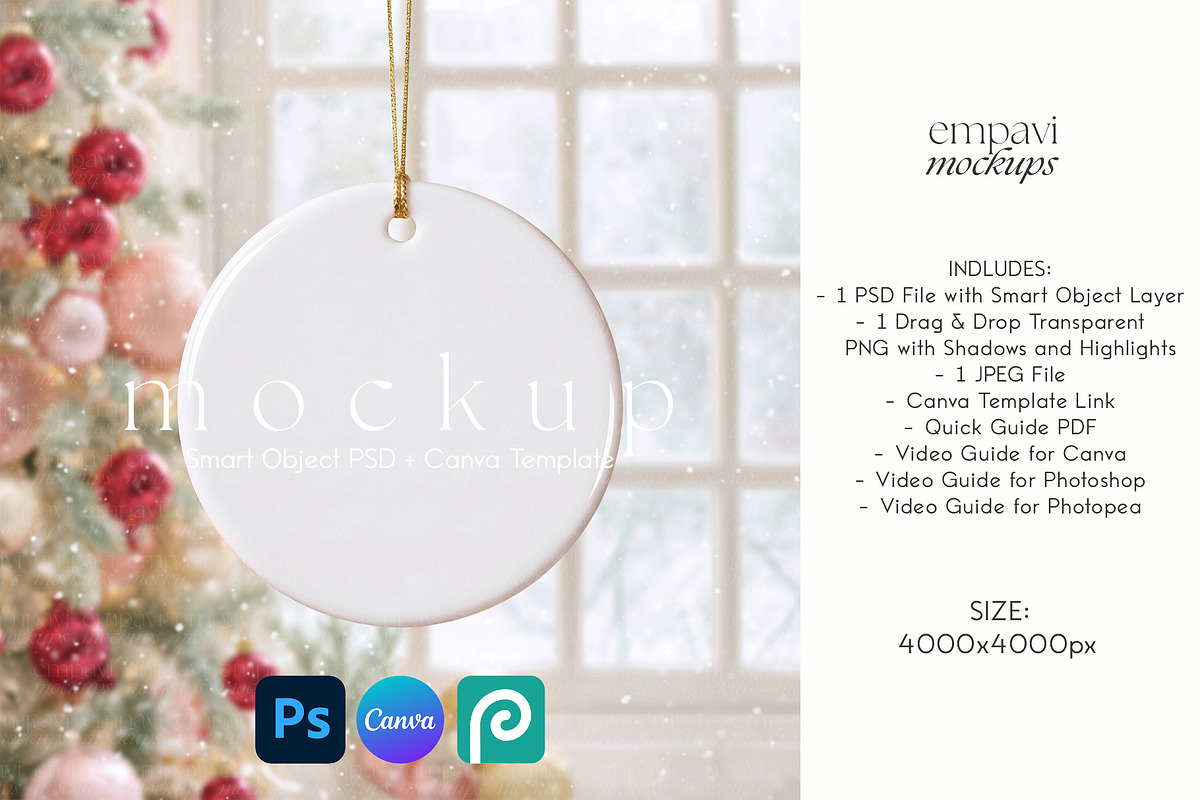 Ornament Mockup, a Household Mockup by EmpaviMockups (Photo 1 of 6)