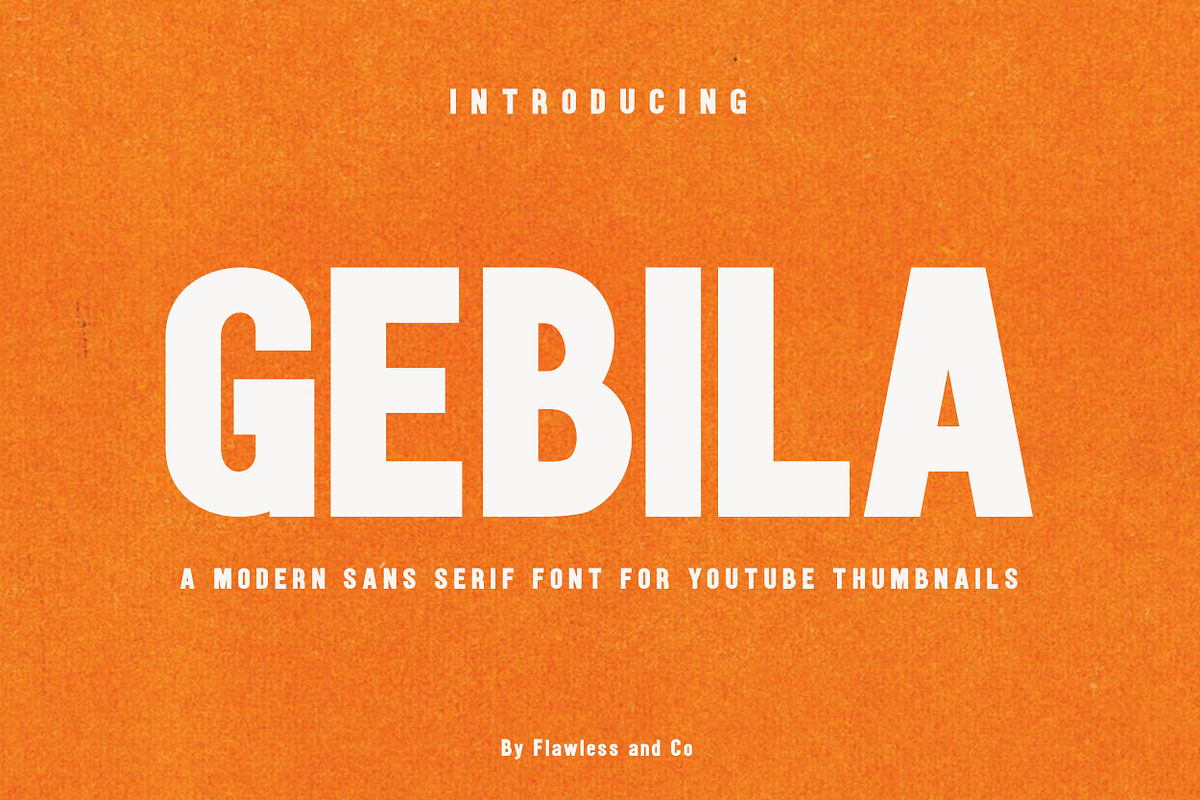 Gebila - Thumbnails Font, a Sans Serif Font by Flawless And Co (Photo 1 of 10)