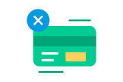 No card Flat Icon, a Duotone Icon by Pexelpy (Thumbnail 2 of 2)