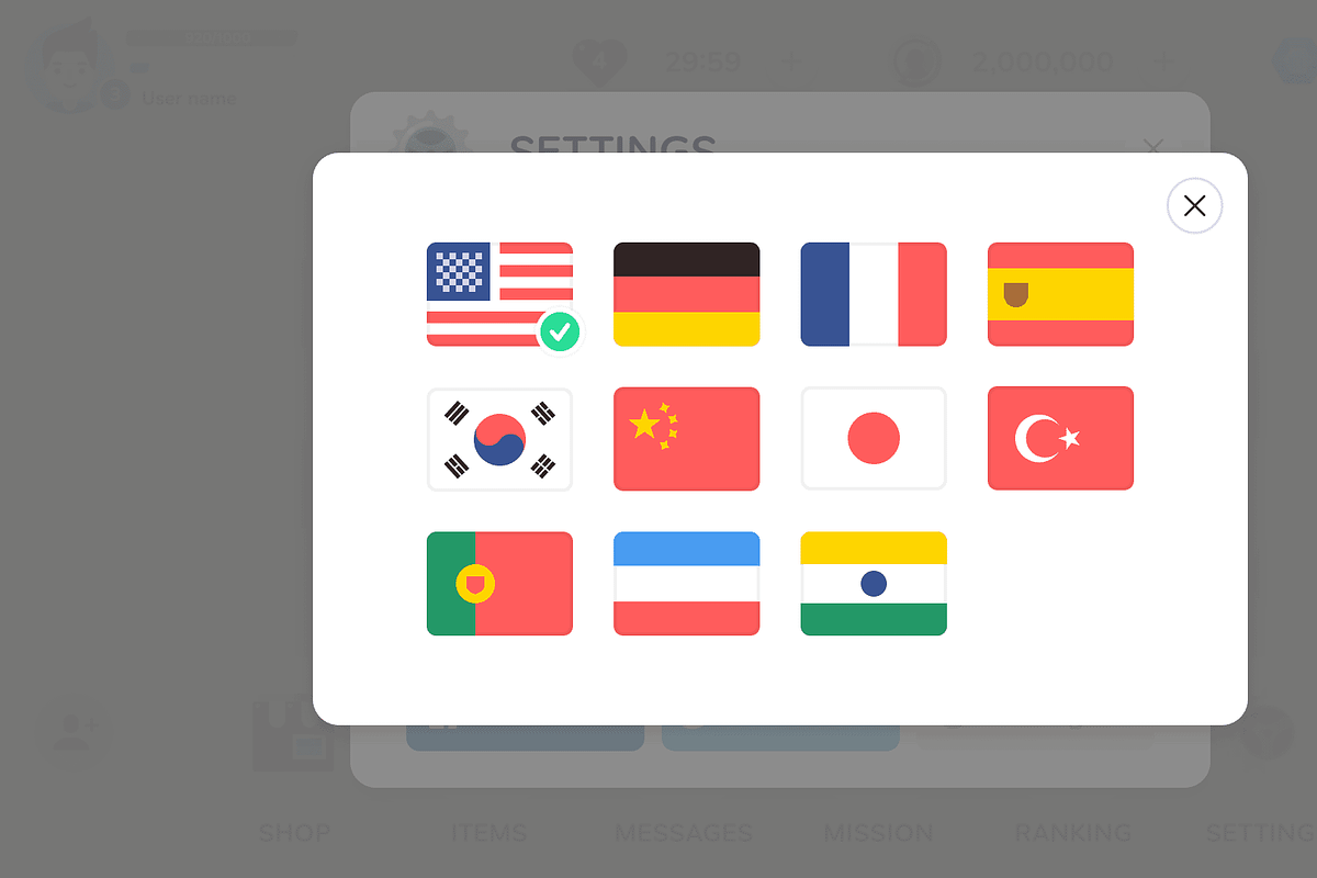 GUI - Mono Round, an UI Kit Template by LAYERLAB (Photo 23 of 32)