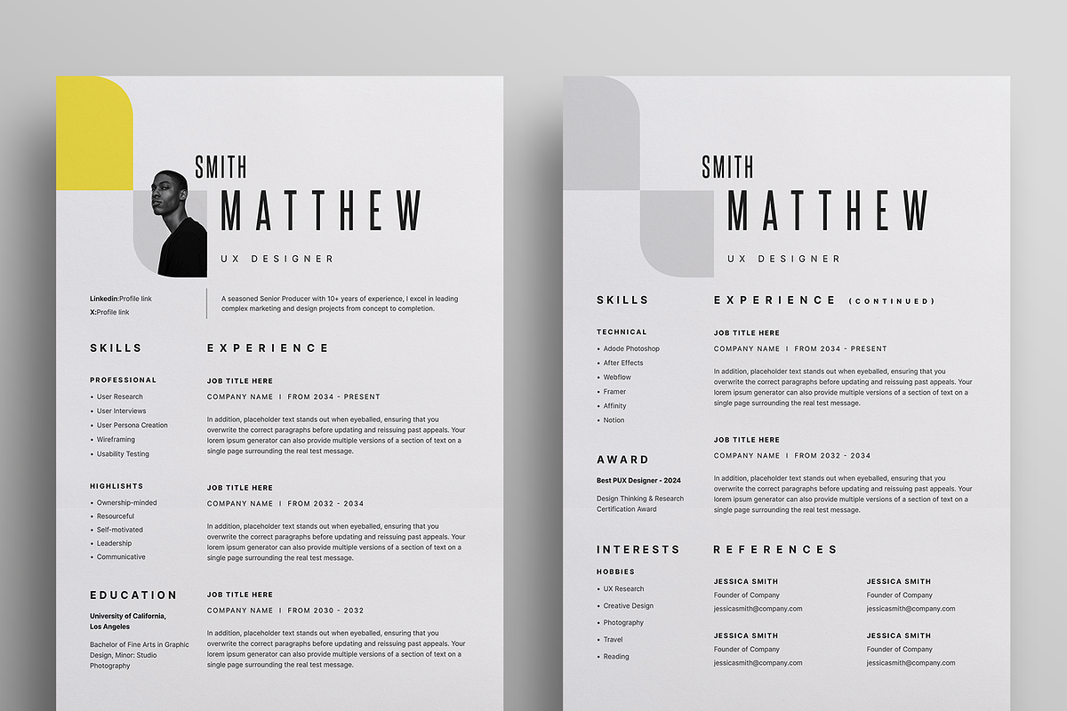 Resume/CV, a Resume Template by Reuix Studio (Photo 4 of 5)