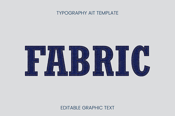 Jeans Stitched Bold Text Effect preview 3