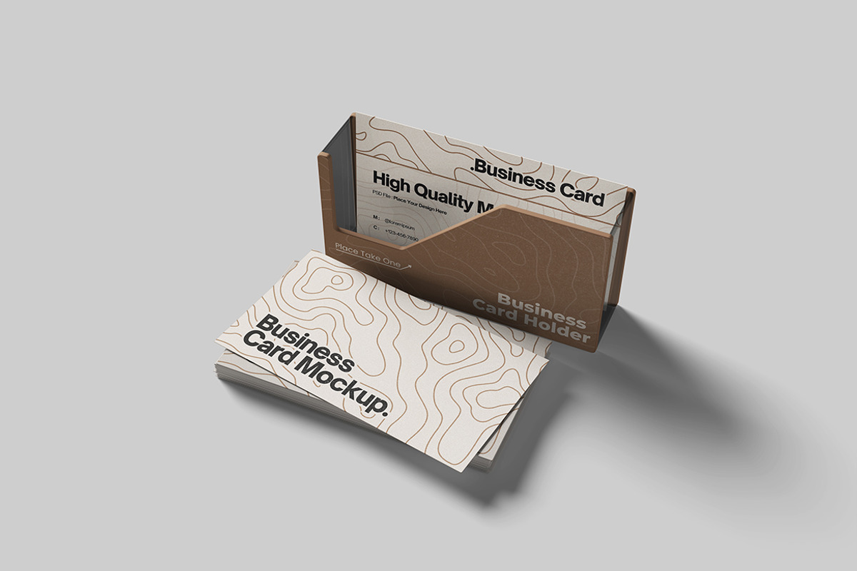 Minimalist Business Card Mockup, an Advertising Mockup by bimockup (Photo 6 of 6)