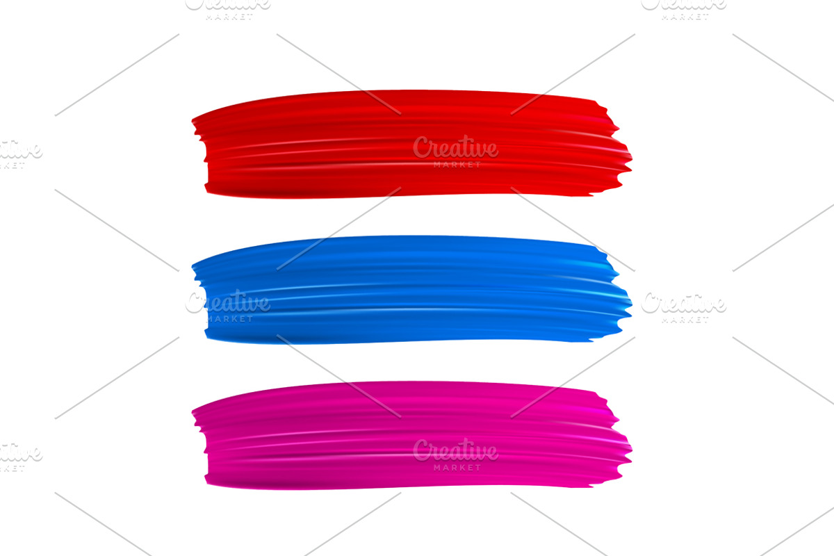Hand-drawn vector brush strokes. preview 3