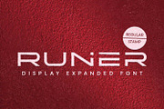 Runer - Expanded display font, a Sans Serif Font by Ridha-38.lineart (Thumbnail 1 of 9)