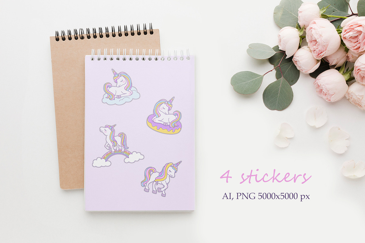 Cute unicorn collection, an Object Graphic by Holovei (Photo 5 of 5)