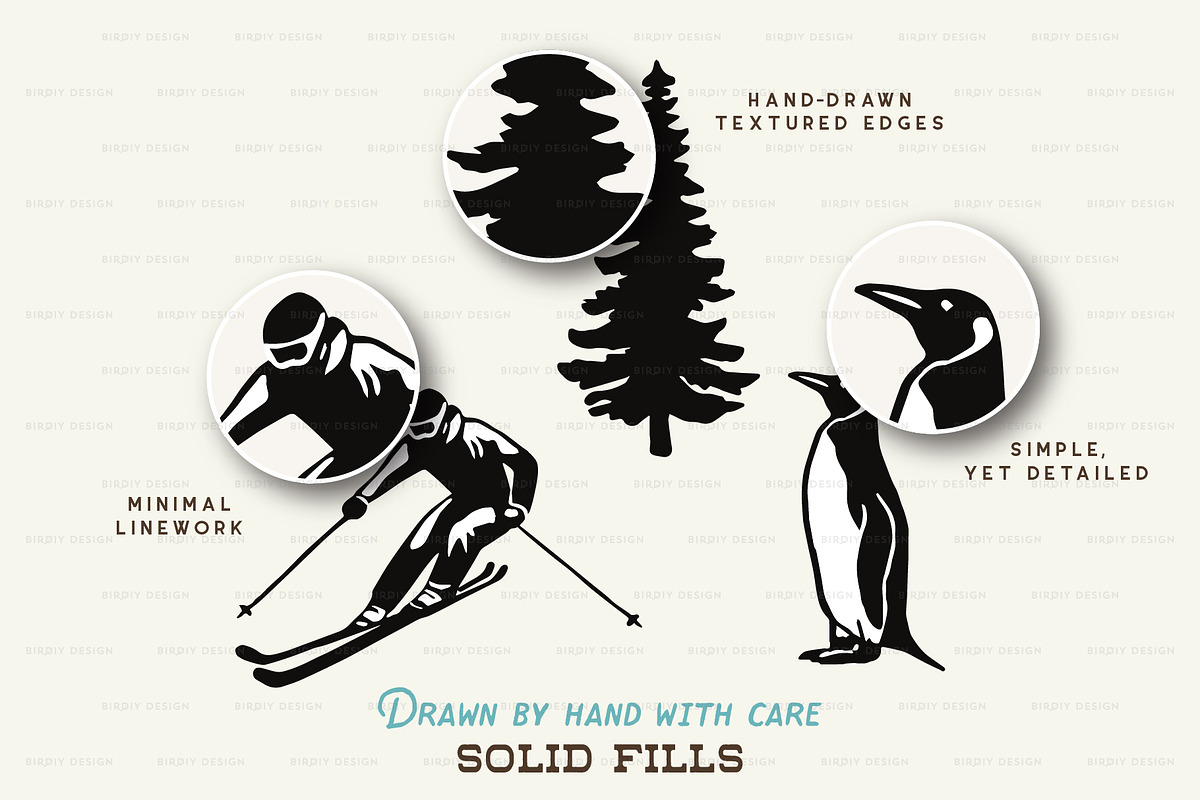 Winter Wonderland Icons, a Solid Icon by BirDIY Design (Photo 8 of 12)