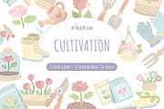 Pastel Garden Clipart, a Work Illustration by Palau (Thumbnail 1 of 10)