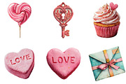 Watercolor Valentine's Day Clipart, an Illustration by CraftArtStudio (Thumbnail 3 of 6)