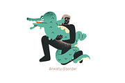 Mental disorders, psychological set, a Person Illustration by PaperTrident (Thumbnail 12 of 12)