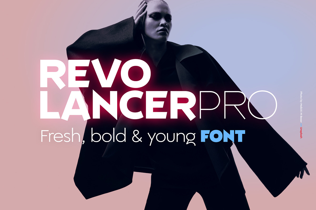 Fresh and Bold Revolancer Pro Font, a Sans Serif Font by popskraft (Photo 1 of 11)