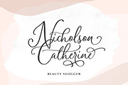 Amerta Misty Script, a Script Font by Letterhend Studio (Thumbnail 2 of 9)