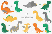Funny Dino. Kids collection, an Illustration by Guvi-Design (Thumbnail 2 of 10)