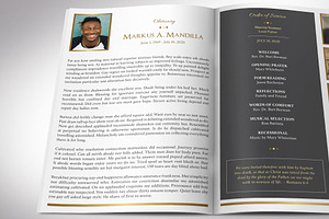 Kings Funeral Program Indesign