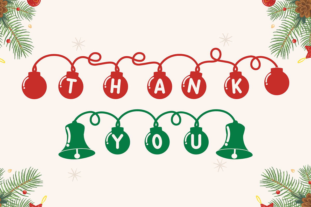 Balls Christmas - Decorative Font, a Handwritten Font by Densu Creative (Photo 5 of 6)