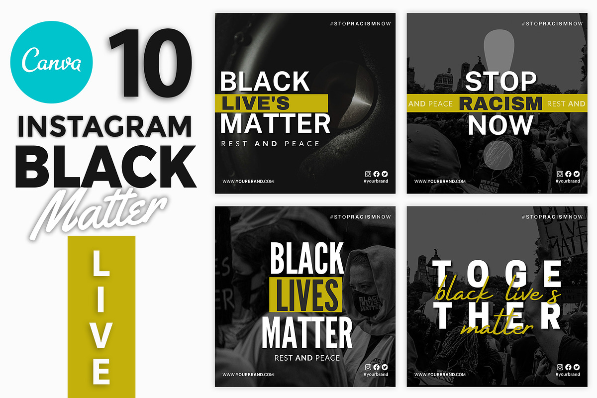 Canva instagram - Black lives matter, a Social Media Template by illycreative (Photo 1 of 2)