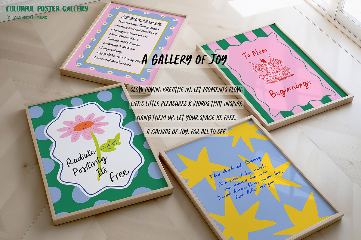 Colorful Gallery Art Prints Vol-2, a Background Graphic by Essentially Nomadic (Photo 2 of 12)