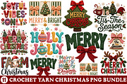 Crochet Christmas PNG Bundle, a Transportation Illustration by SinaCreation (Thumbnail 1 of 6)
