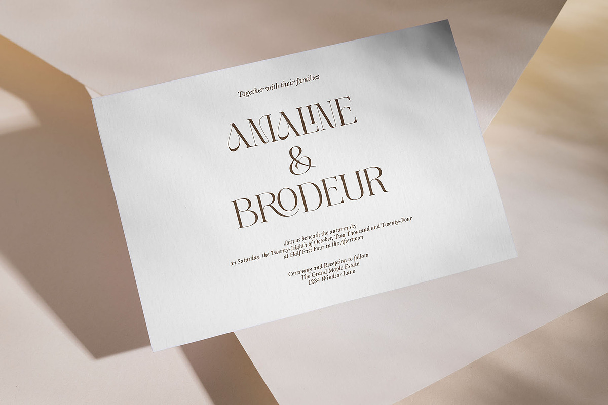 Carmela-Modern and elegant typeface, a Serif Font by ToniStudio (Photo 6 of 10)