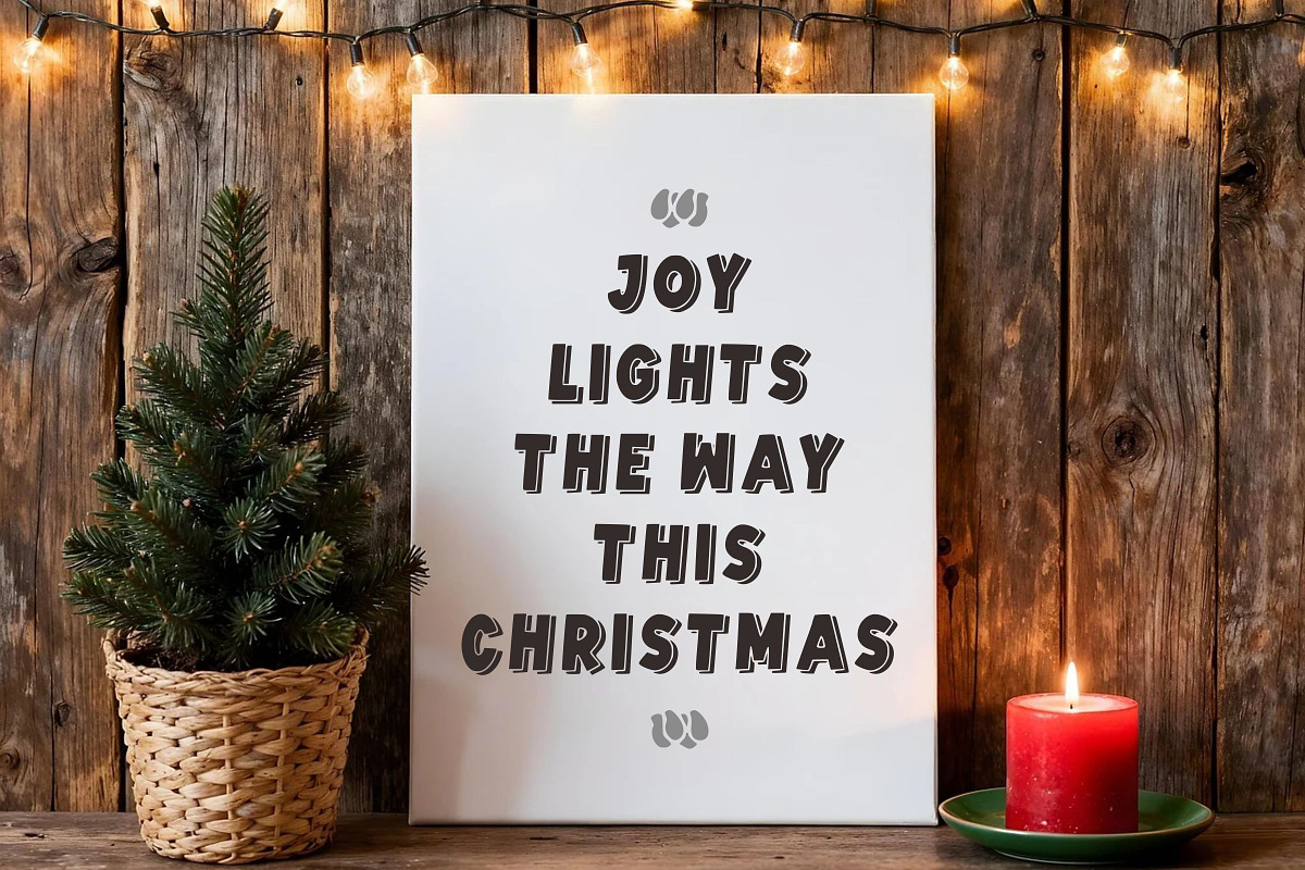 Joyful Christmas, a Font by Limited.studio (Photo 4 of 6)