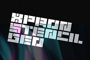 Xpron STENCIL Geo Font, a Sans Serif Font by Erifqizefont (Thumbnail 9 of 10)