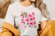Whimsical Cherry Blossom Clipart, a Seasonal Illustration by SVGArt (Thumbnail 3 of 5)