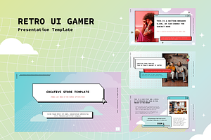 Retro UI Gamer - Google Slides