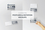 Postcard & Invitation Mockups, a Print Template by Mockstore (Thumbnail 1 of 12)