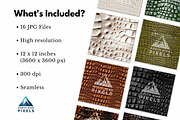 16 Luxury Crocodile Leather Textures, a Pattern Graphic by NorthWindPixels (Thumbnail 3 of 4)