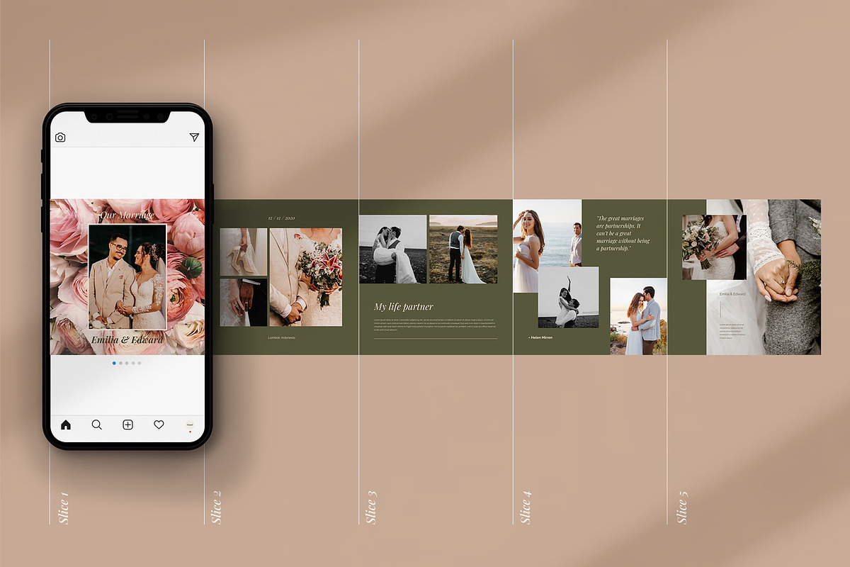 Amore - Wedding Gallery Carousel, a Social Media Template by Visuel Colonie® (Photo 6 of 13)