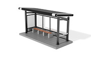 Bus Shelter 3D Model, an Architecture 3D Model by mrfauzi (Thumbnail 10 of 12)