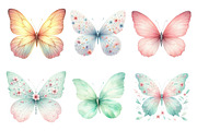 Whimsical Spring Butterfly Clipart, an Illustration by DreamPrint404 (Thumbnail 5 of 6)