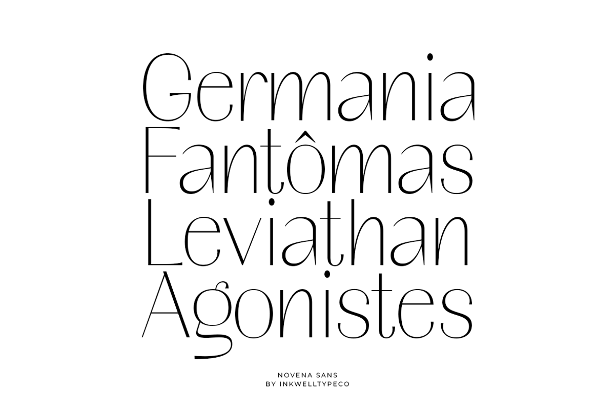 Novena | Modern Elegant, a Sans Serif Font by InkwellTypeCo (Photo 8 of 12)
