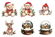 Whimsical Christmas Clipart, a Transportation Illustration by SinaCreation (Thumbnail 3 of 6)