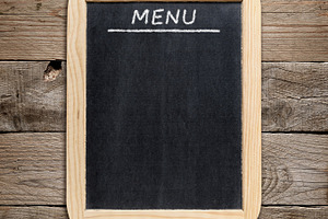 Blackboard menu containing menu, blackboard, and chalkboard, a Food & Drink Photo by Anatoliy Sadovskiy