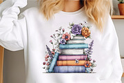Watercolor Spring flower books Clipa, an Illustration by GatewayDesign (Thumbnail 5 of 6)
