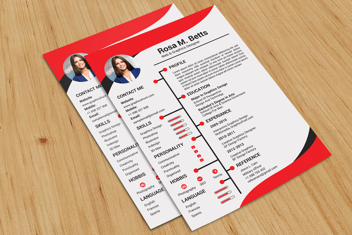 Minimal Resume/CV Template, a Resume Template by designvillage (Photo 10 of 12)