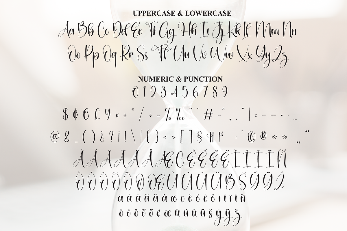 Hourglass | Script Font, a Handwritten Font by Scratchones (Photo 7 of 9)