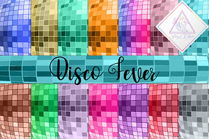 Disco Fever Digital Paper