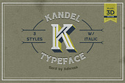 Kandel Typeface, a Serif Font by Adhreza (Thumbnail 1 of 5)