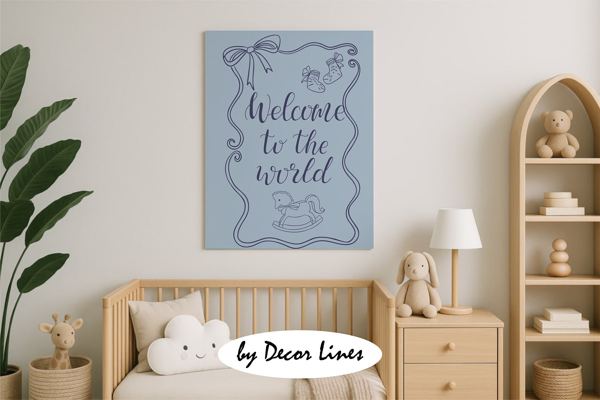 Baby Bows Shower, a Decorative Illustration by Decor Lines (Photo 10 of 16)