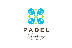 Vintage Retro Padel Academy Logo, a Branding & Logo Template by Buqancreative