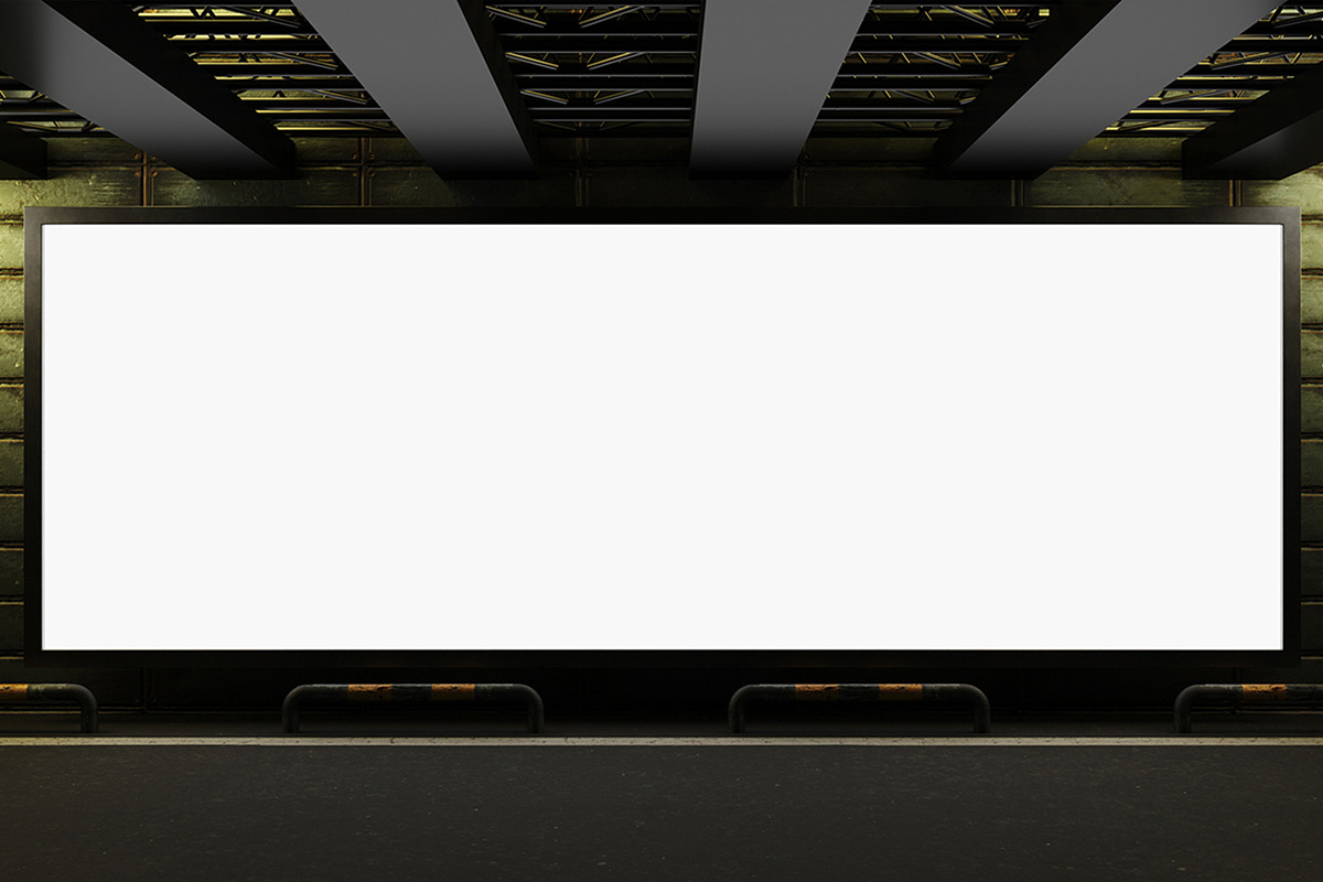 Wall Digital Screen & Poster Mockup, an Advertising Mockup by Symie Design (Photo 3 of 5)
