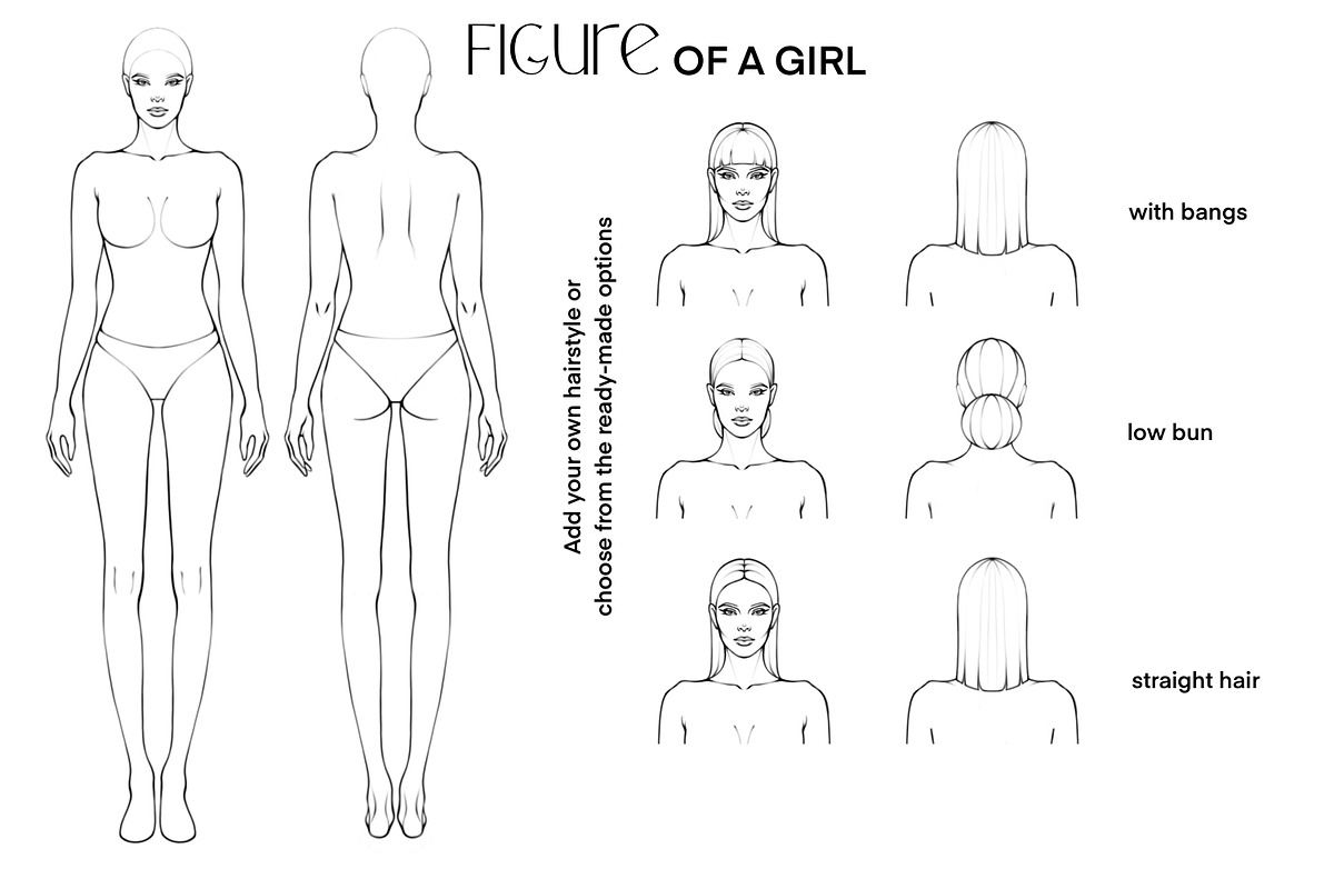 Women’s Shirts & Blouses Flats, a Person Illustration by designs.svkl (Photo 3 of 6)