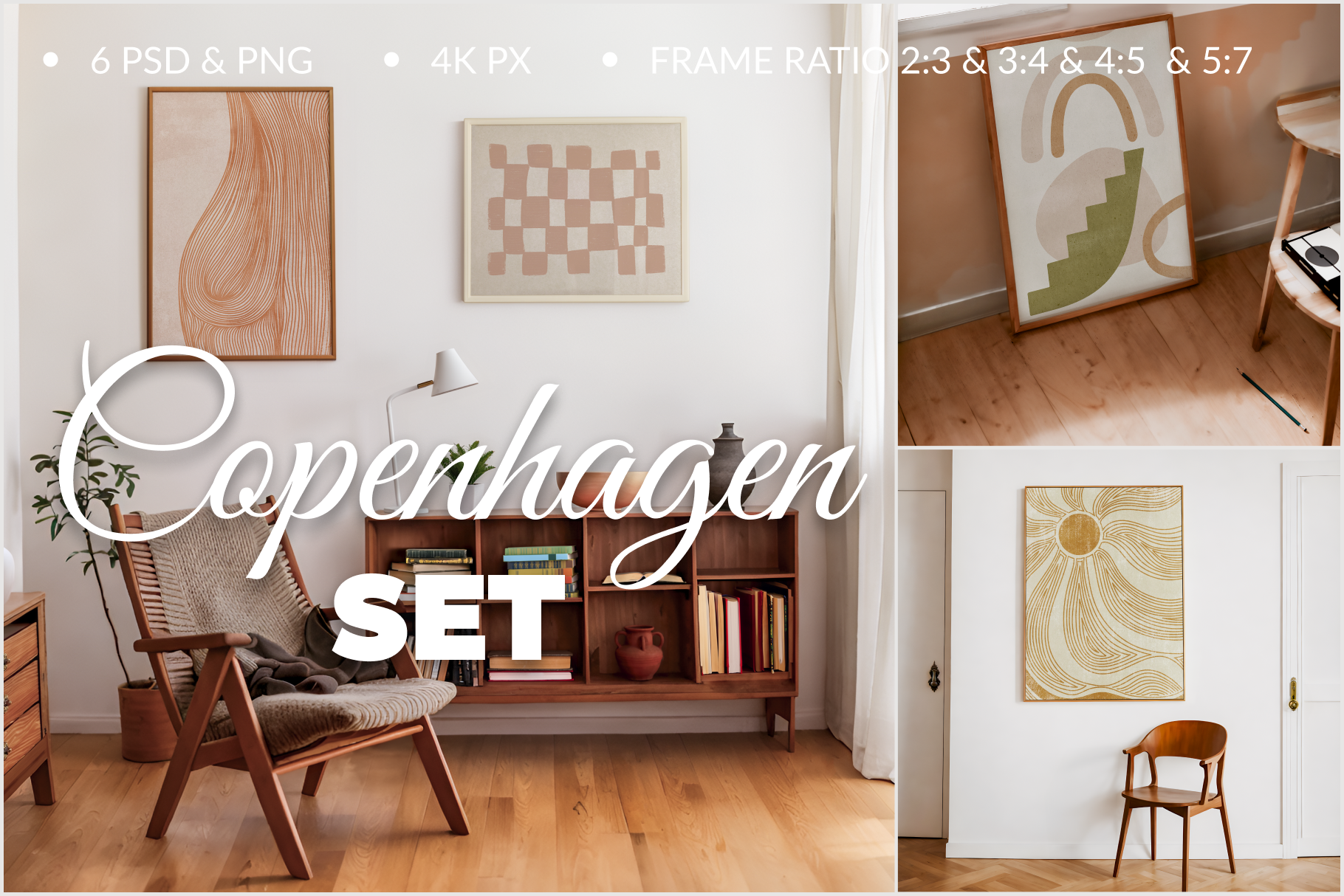 Poster Template, Digital Frame set PSD