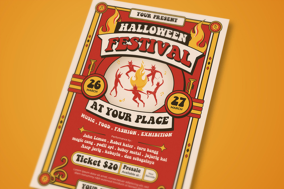 Halloween Festival Flyer, a Flyer Template by megarez (Photo 1 of 3)
