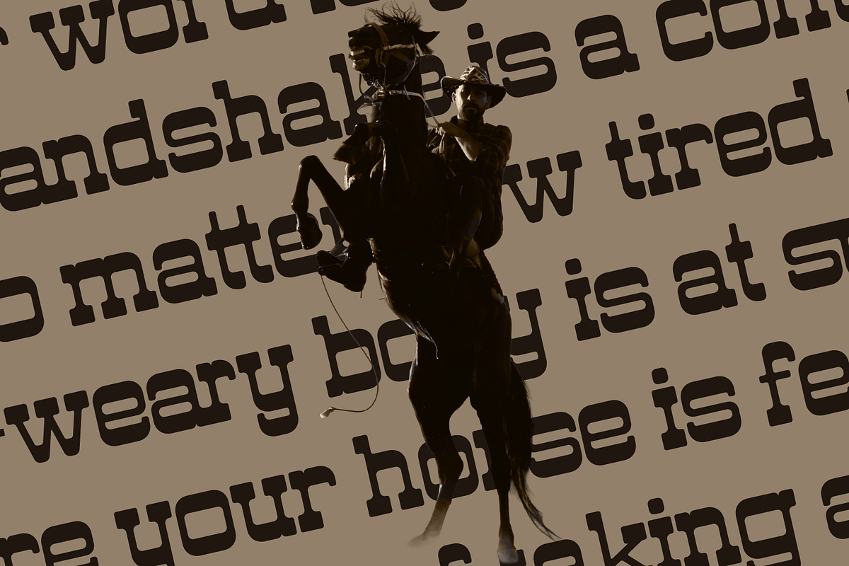 Wester Forgend – Vintage Slab Serif, a Slab Serif Font by Randi Irvan | Rvandtype (Photo 6 of 10)