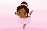 Vector African American Ballerina, an Illustration by TheCreativeMill (Thumbnail 2 of 4)